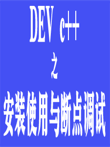 DEV的安装使用与断点调试